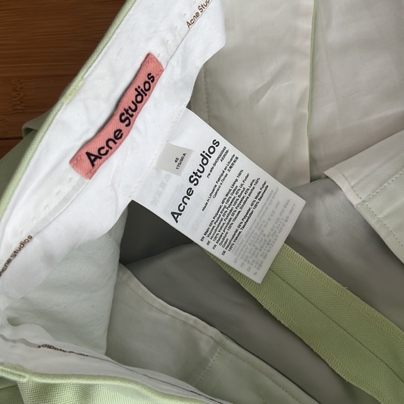 Acne green shorts - Picture 5 of 5